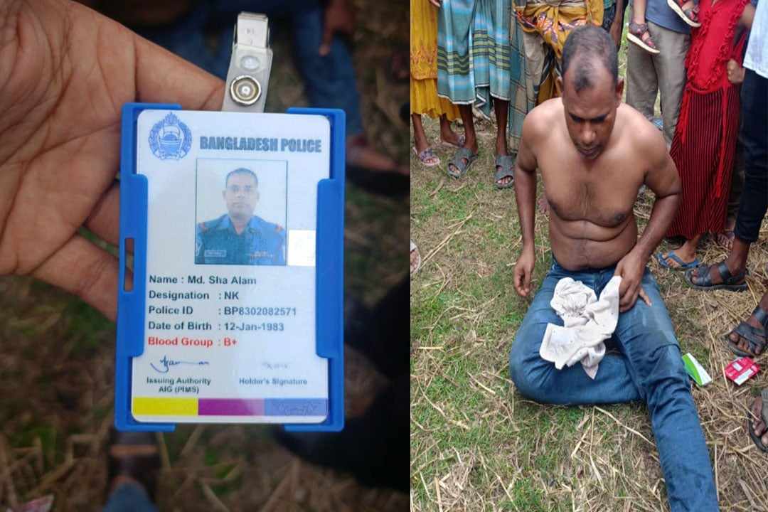 গাইবান্ধায় গৃহিণীর গোসলের ভিডিও/ছবি ধারণের সময় পুলিশ সদস্য আটক 